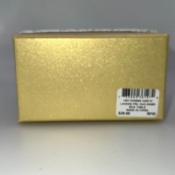 Charter Club 2 Piece Set Pavé Bead & Lavender Imitation Pearl Cuff Bracelets New - Picture 6 of 6